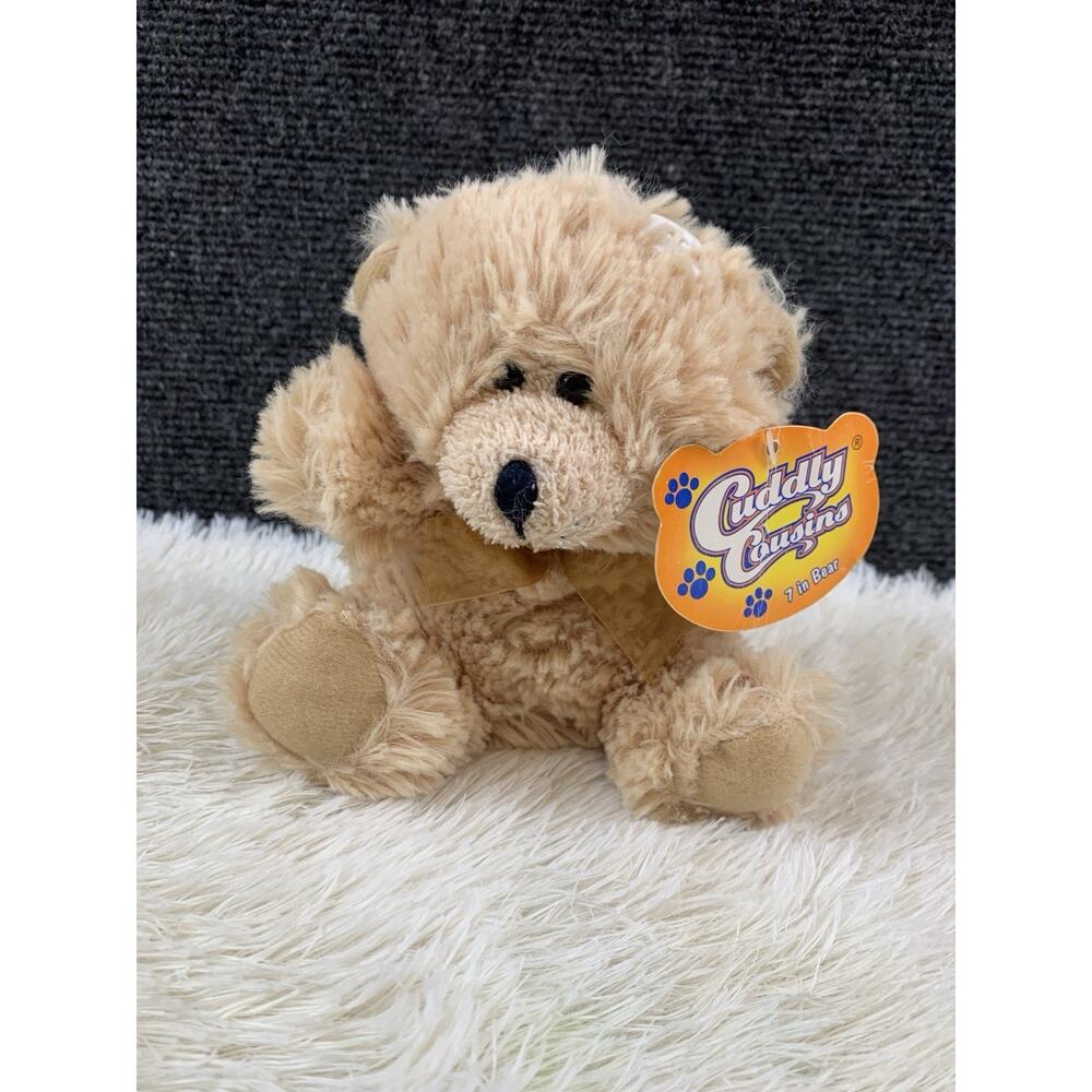 Cuddly Cousins 9 Inch Stuffed Bear Beige New